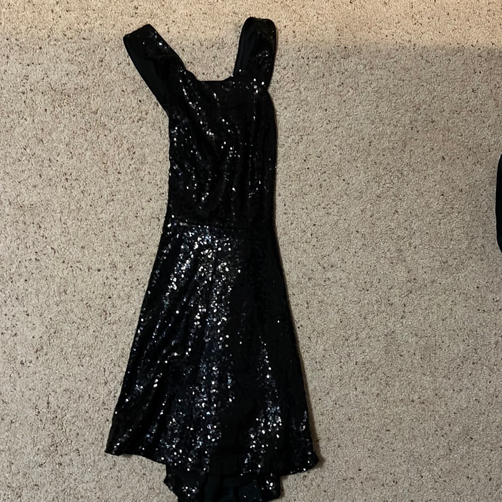 Black sequin dress